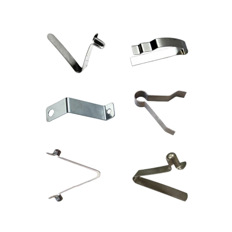 Manganese Steel Hardware Spring Sheet Telescopic Tube V-Shaped Positioning Buckle Baby Stroller Special Single-Head Marble U-Shaped Spring Sheet