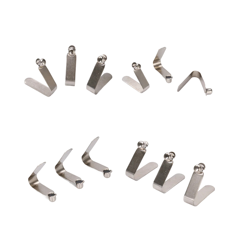 Manganese Steel Hardware Spring Sheet Telescopic Tube V-Shaped Positioning Buckle Baby Stroller Special Single-Head Marble U-Shaped Spring Sheet