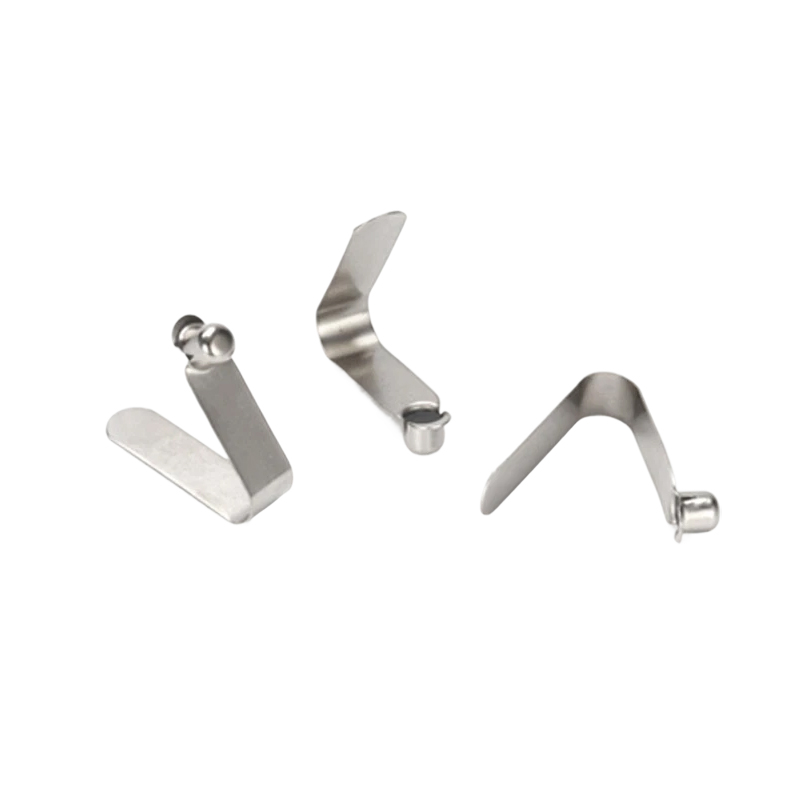 Manganese Steel Hardware Spring Sheet Telescopic Tube V-Shaped Positioning Buckle Baby Stroller Special Single-Head Marble U-Shaped Spring Sheet